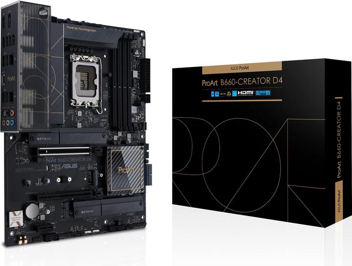 Productafbeelding ASUS PROART B660-CREATOR D4 (LGA 1700, Intel B660, ATX)