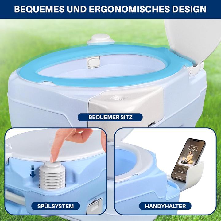 Produktbild SereneLife Tragbare Campingtoilette