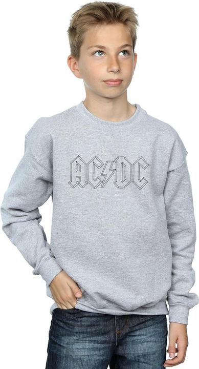 Produktbild AC/DC Black Outline Logo Sweatshirt Jungen (140, 146)