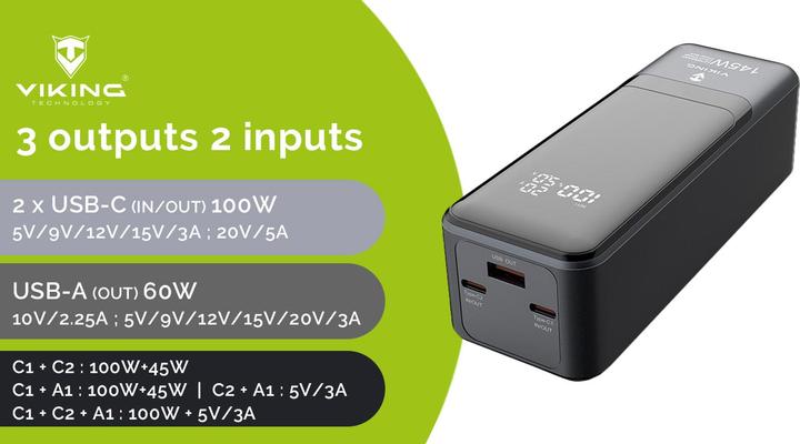 Actual product image Viking PN-964PD (27000 mAh, 100 W, 97.20 Wh)