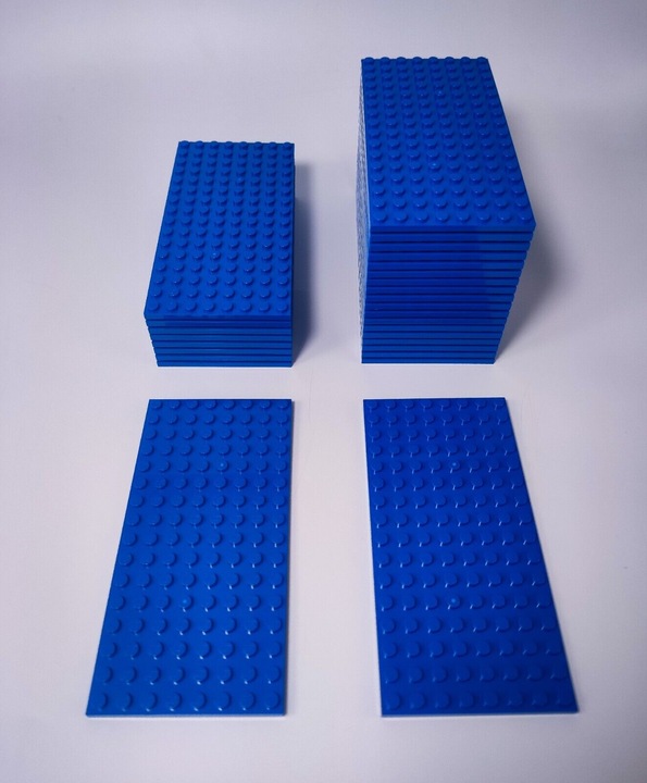 Produktbild LEGO Bauplatten 8x16 Blau - Plate blue 92438 NEU - 3 Stk. (92438, LEGO Zubehör)
