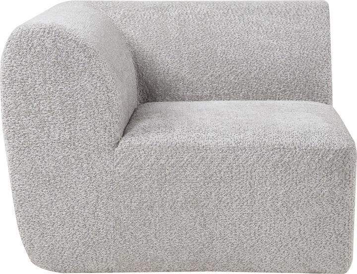 Actual product image En.Casa Sofa-Modul Hurvas Eckelement Bouclé Grau (Corner sofa)