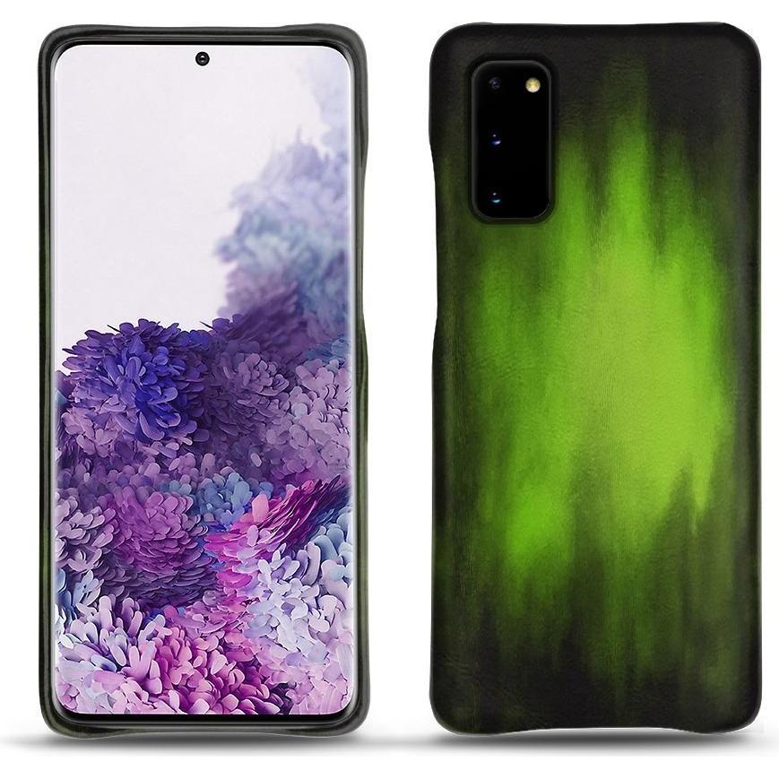 Noreve Lederschutzhülle (Samsung Galaxy S20), Smartphone Hülle, Grün