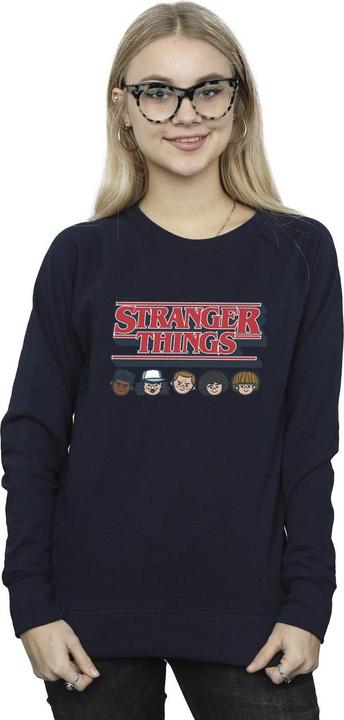 Immagine prodotto Netflix Stranger Things Caricature Logo Felpa Donna (M)