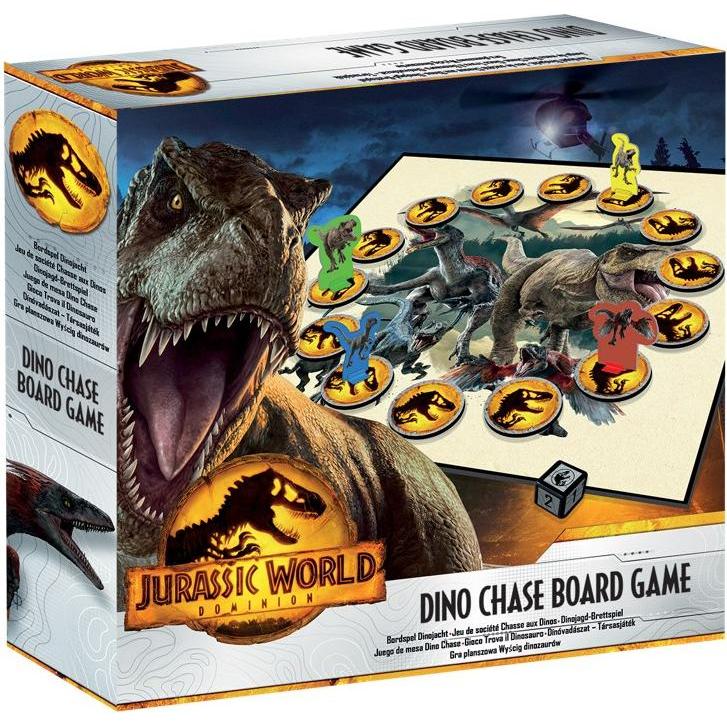 Cartamundi Jurassic Wolrd Party Board Game Dino Chase Dinosaur Race (Niederländisch, Französisch)