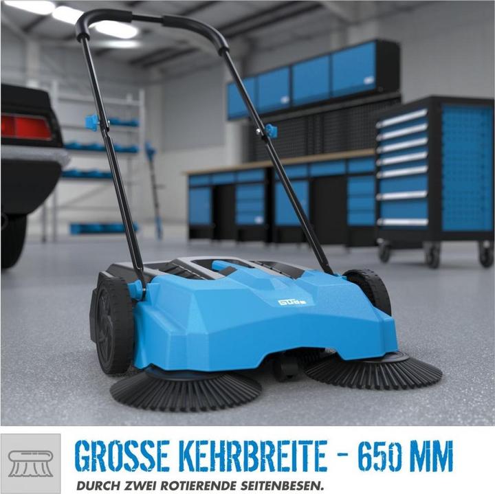 Produktbild Güde Kehrmaschine » GKM 650 « Drei-Bürsten-Kehrsystem 650