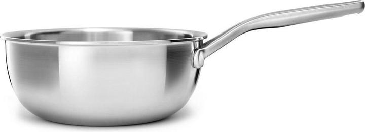 Actual product image KitchenAid 3PLY Opn Con Chefs Pan 20cm / 2.36L Uncoated (20 cm, Frying pan, Stainless steel)