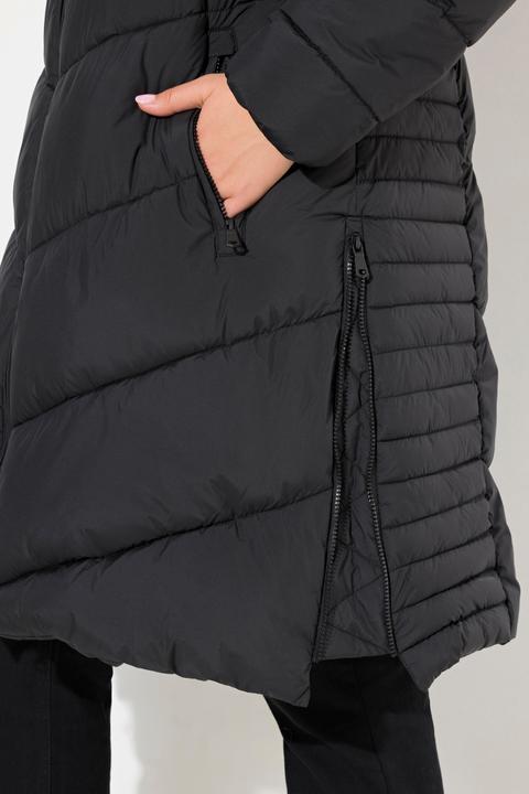 Image du produit Ulla Popken Manteau matelassé HYPRAR, tissu déperlant, fermeture zippée sur les côtés (46, 48)