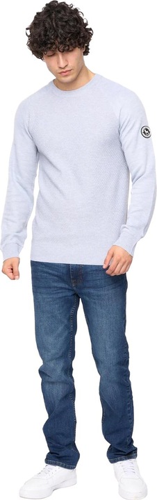 Actual product image Bewley & Ritch Mens Crestfield Knitted Crew Neck Jumper (L)