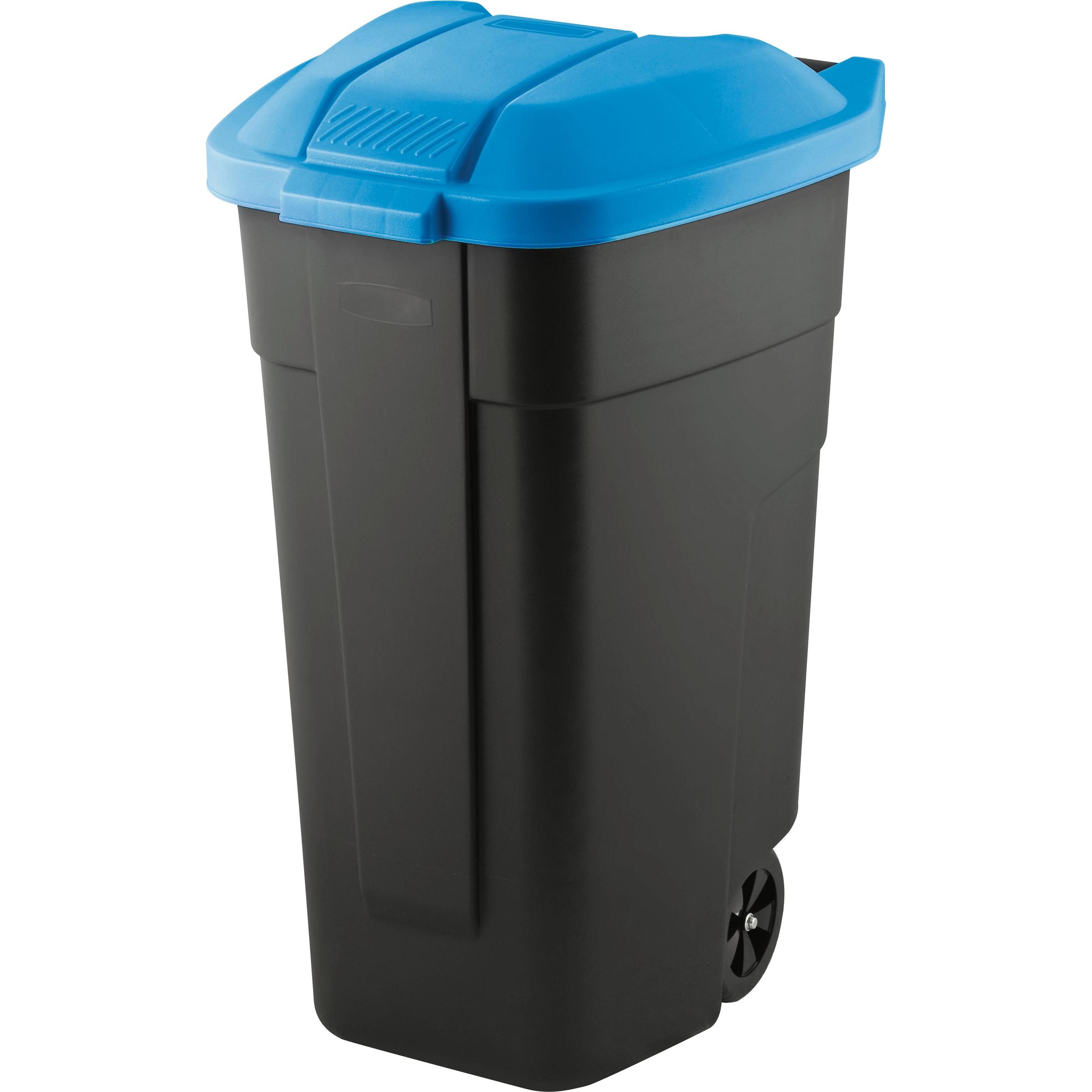 Curver MOBILE REFUSE BIN O/W 110L BLUE, Abfalleimer, Grau