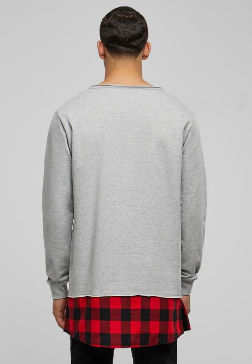 Produktbild Urban Classics Long Flanell Bottom Open Edge Crewneck (XL)