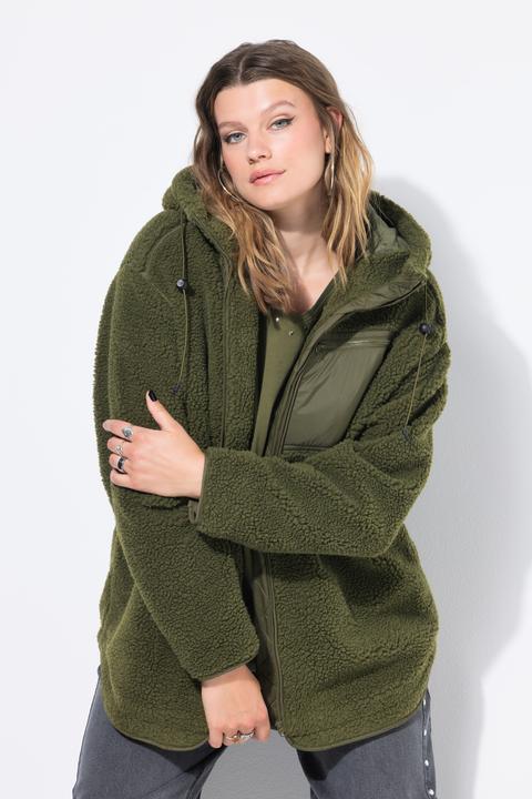 Produktbild Studio Untold Teddyjacke, oversized, Kapuze, Langarm (42, 44)