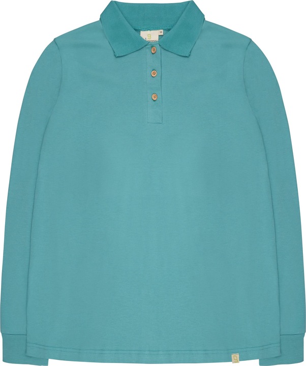 greenjama Langarm-Shirt mit Polo-Kragen