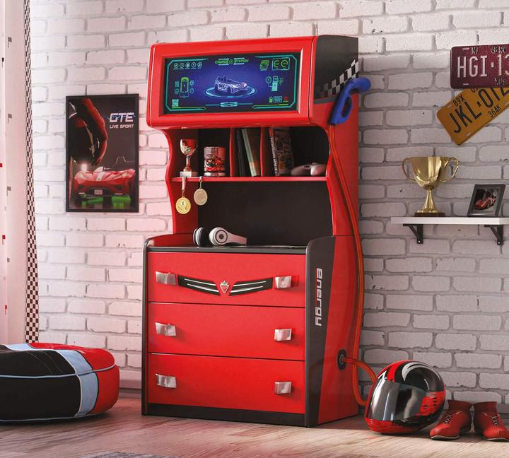 Image du produit Cilek Commode de station-service Champion Racer (79 x 42 x 155 cm)