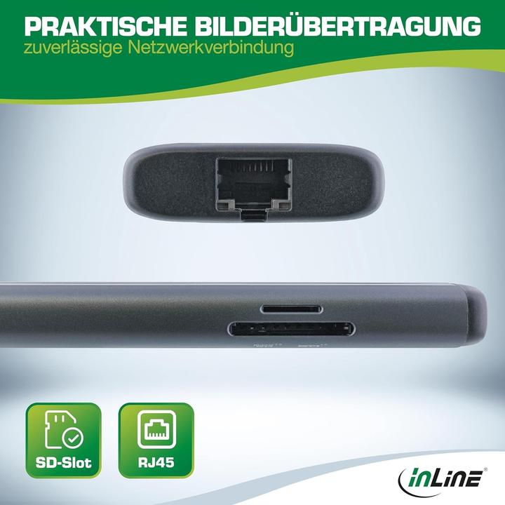 Produktbild InLine 8-in-1 USB-C Multihub (USB-C, 5 Ports)