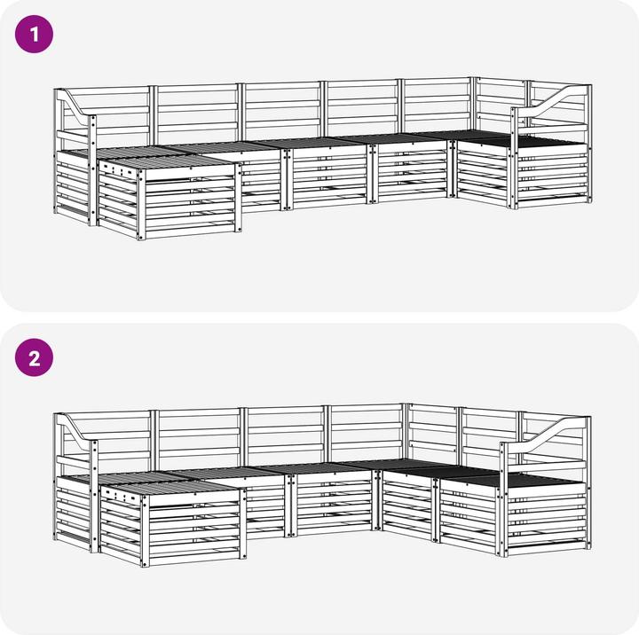 Produktbild vidaXL Outdoor-Sofa