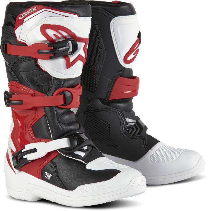 Alpinestars Boots Tech 3s Yth Wht/Red 5/