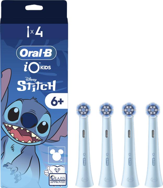 Braun Oral-B iO Kids Disney Stitch replacement brush heads (4x)