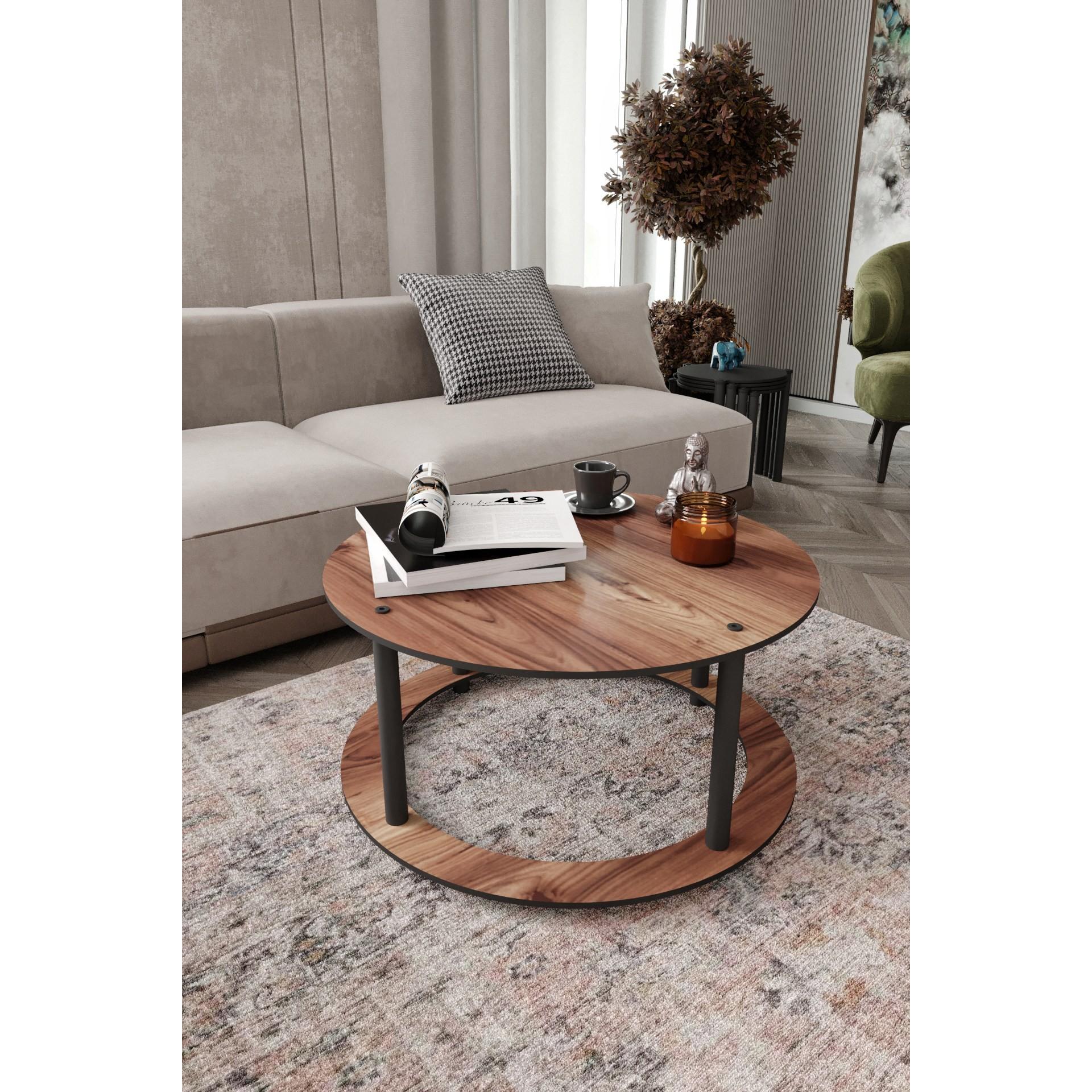 Thumbnail - Hanah Home, Couchtisch + Beistelltisch, Hole Round (70 x 38 x 70 cm)