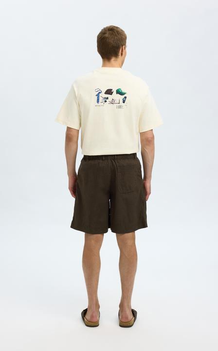 Actual product image Selected Loose Fit Shorts aus Leinengemisch (M)