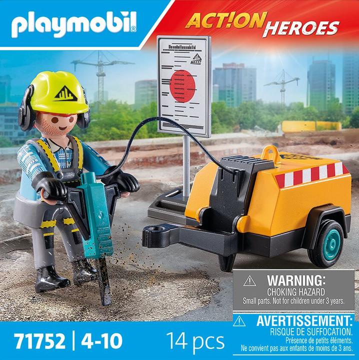 Immagine prodotto Playmobil Bauarbeiter mit Meissel (71752)