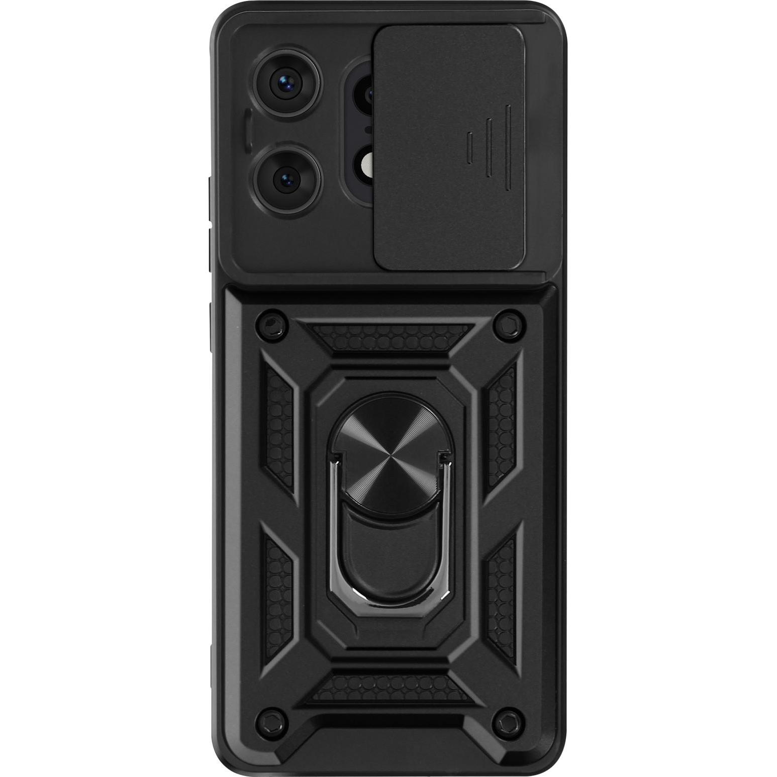 Avizar SlideProtect Case Series (Motorola Edge 50 Pro), Smartphone Hülle, Schwarz