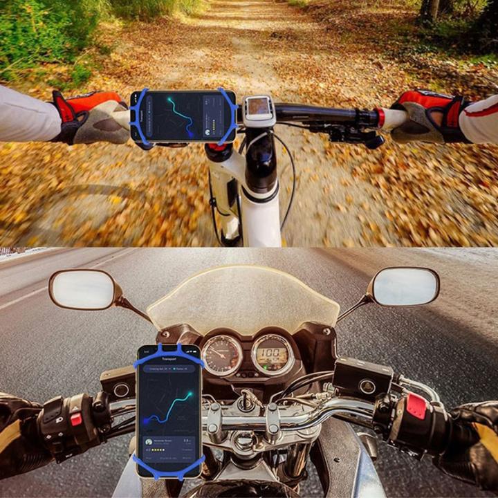 Actual product image Deltalabs Universal Fahrrad Velo Silikon Halterung 360° Drehbar Handy / Smartphone (4"- 6")