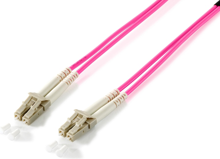 Produktbild equip LWL Patchkabel LC->LC Multimode Duplex OM4 vio (CAT8.1, 7.50 m)