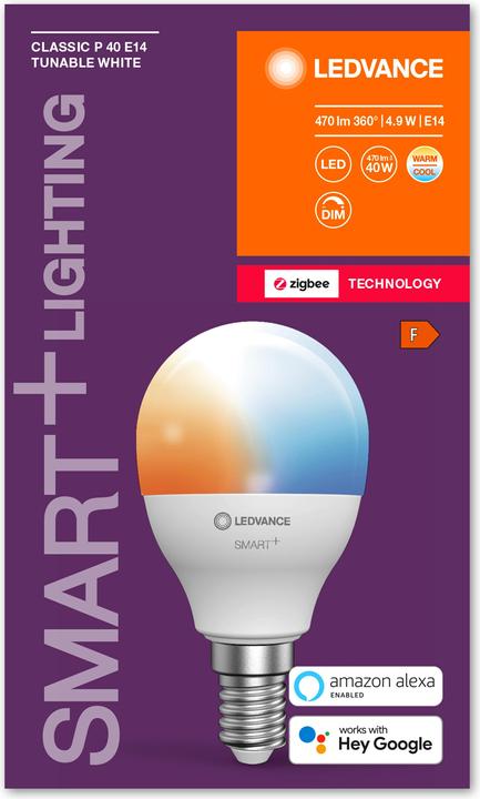 Produktbild Ledvance Smart+ Mini (E14, 4.90 W, 470 lm, 1 x, F)