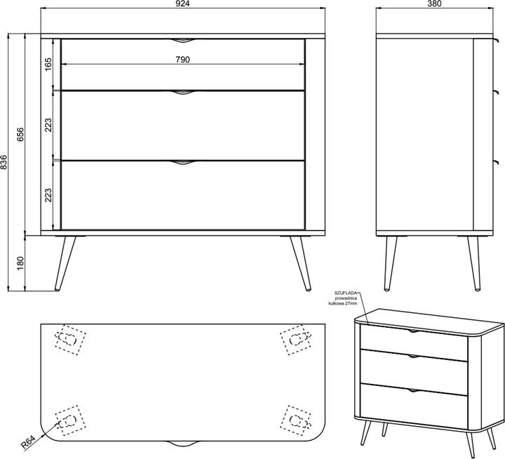 Actual product image Selsey Oval (93 x 38 x 84 cm)