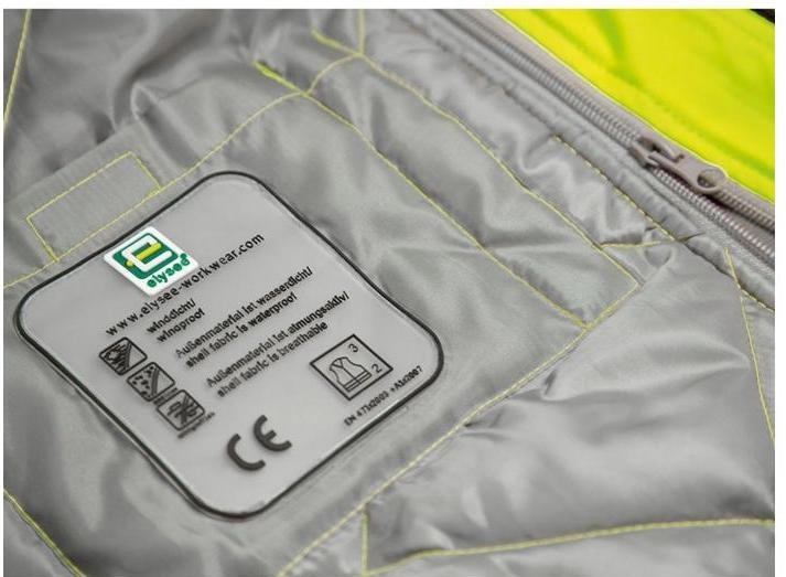 Actual product image Elysee High-visibility softshell jacket Melvin size XL yellow/black (XL)