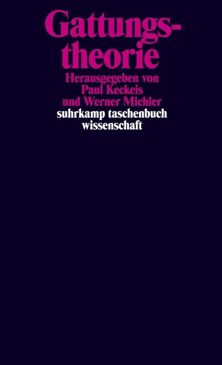 Produktbild Gattungstheorie (Deutsch, Paul Keckeis, Werner Michler, 2020)