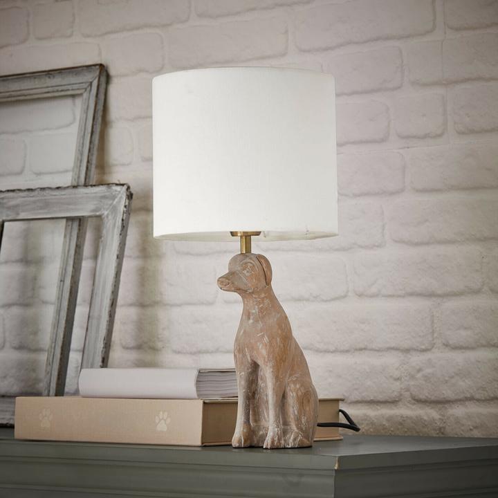 Image du produit Loberon Tischlampe Calvix braun/creme (E14)