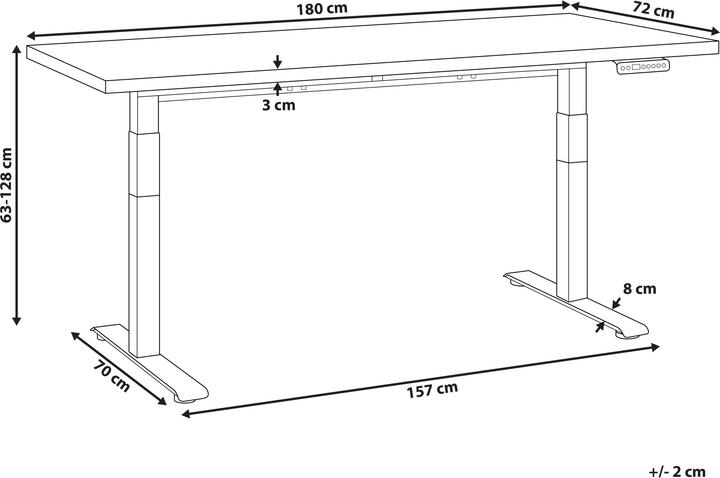 Actual product image Beliani Destines (180 x 72 x 63 cm)
