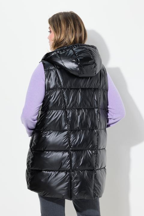 Produktbild Miamoda Steppjacke, lange A-Linie, Kapuze, Glitzersteinchen-Bänder (46)