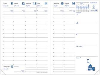 Image du produit Quo Vadis Affaires Club FR 2020 4117 rouge, 1W/2S, 10x15cm (A6, 1 semaine / 2 pages)