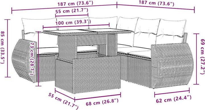 Produktbild vidaXL Nia