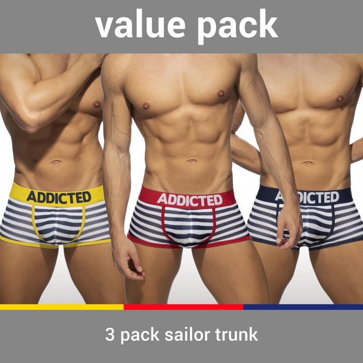 Produktbild Addicted Three Pack Sailor Push up Boxer (XXL)