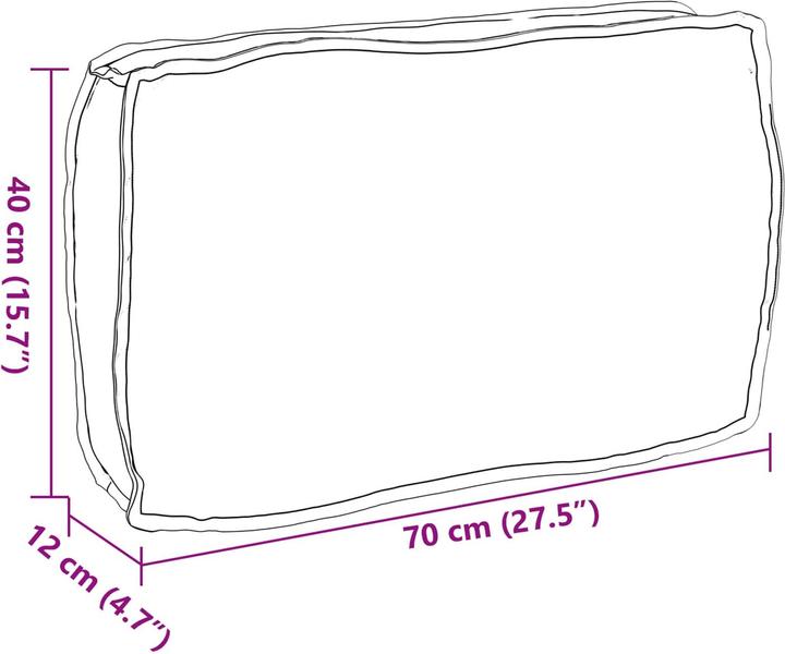 Image du produit vidaXL Pallet-Kissen (70 x 40 x 12 cm)