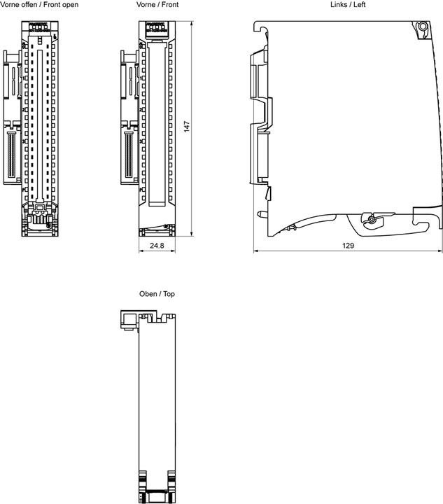 Actual product image Siemens Analog input module 6ES7531-7QD00-0AB0 Simatic S7-1500