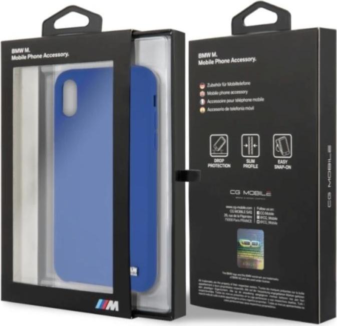 Image du produit BMW Étui rigide BMHCPXMSILNA iPhone X /Xs niebieski/navy Silicone M Collection (Apple iPhone XS, Apple iPhone X)