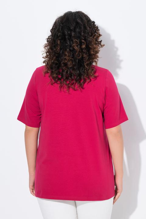 Produktbild Ulla Popken T-Shirt, A-Linie, V-Ausschnitt, Halbarm (58)