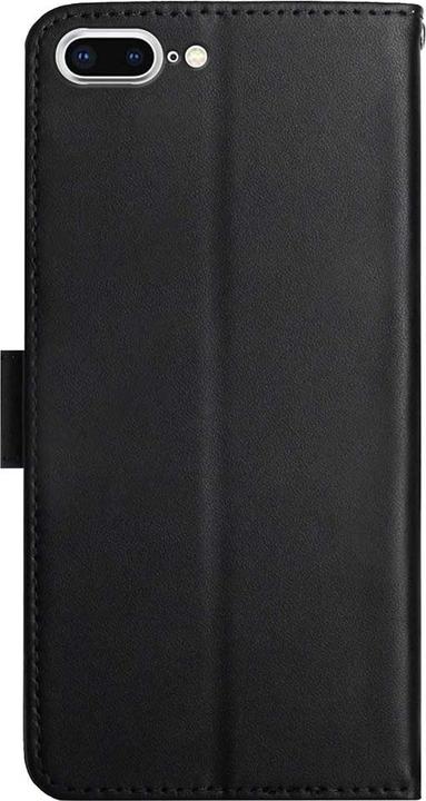Produktbild Ueli Express iPhone 8 Plus / 7 Plus Buch Etui Tasche Echtleder mit Kartenfach Schwarz (Apple iPhone 7 Plus)