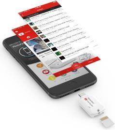 Produktbild PhotoFast TUBEREADER - microSD card reader for iOS (Lightning)