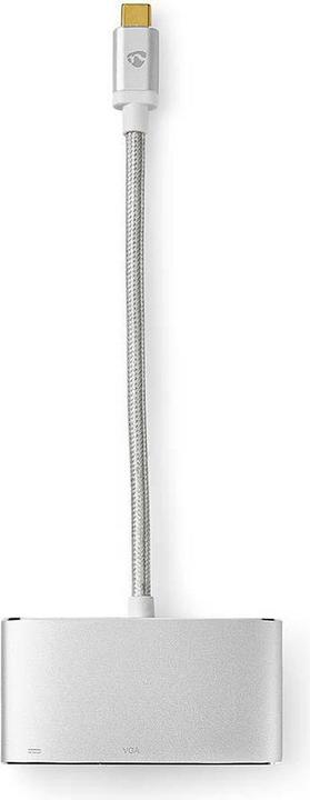 Produktbild Nedis USB Adapter USB 3.1 USB-CT Male USB-A Female/USB-CT Female/VGA Female 5 Gbps 0.20 m Round Gold (0.20 m, USB 3.1)