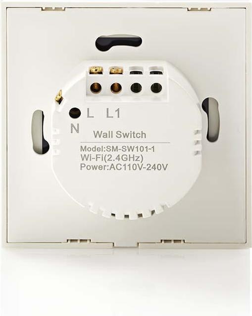 Image du produit Nedis Interrupteur d'éclairage intelligent WLAN (WIFIWS10WT) - Simple