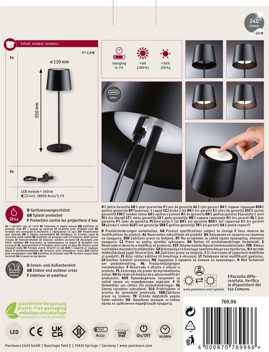 Actual product image Paulmann Gilo (240 lm)
