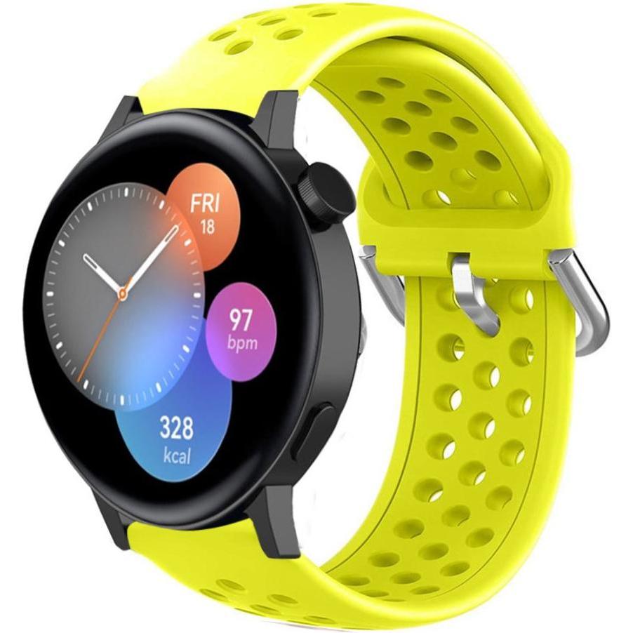 Strap-it Silikonarmband (Silikon), Uhrenarmband, Gelb