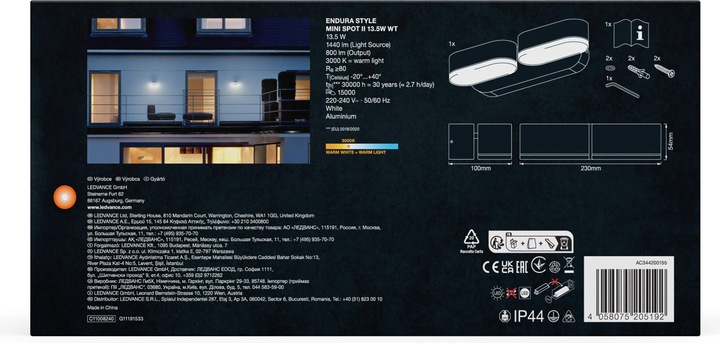 Actual product image Ledvance Endura Style Mini Spot (800 lm, IP44)