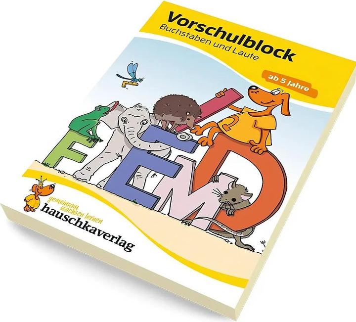 Produktbild Vorschulblock - Buchstaben und Laute ab 5 Jahre (Deutsch, Sabine Dengl, Ulrike Maier, 2018)
